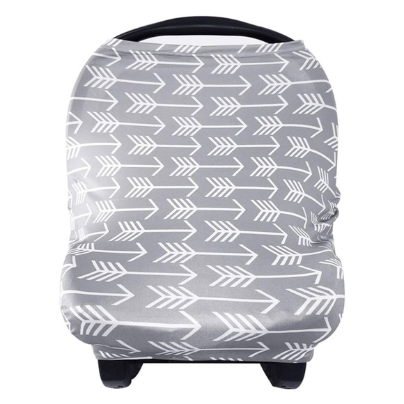 Other - Gray and White Arrow Print Car Seat and breastfeeding cover